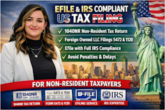 efile US tax return for non residents 1040nr irs compliance