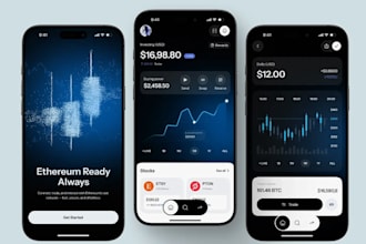 develop crypto wallet app, fintech app, ai trading app, site, money transfer app