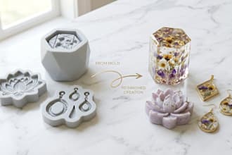 design custom 3d silicone mold for product casting resin soap candle