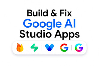 create, fix, deploy google ai studio app, mvp with firebase, supabase backend