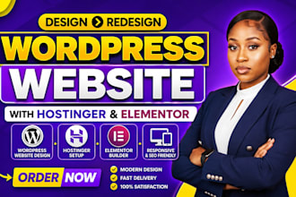 hostinger website design elementor website redesign wordpress website redesign