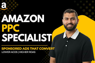 be your amazon PPC specialist for sponsored ads and PPC management