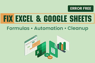 fix excel or google sheets formulas and calculations