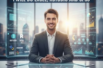 do excel, rstudio and spss