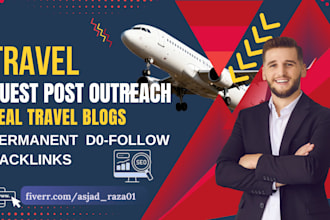 do manual travel guest post backlinks on real authority blog