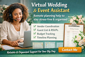 be your virtual wedding and event planning assistant