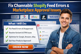 fix channable shopify feed errors variant issues marketplace approval problem