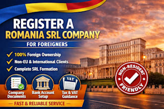 help you buy or set up a company in romania, romania srl company for foreigners
