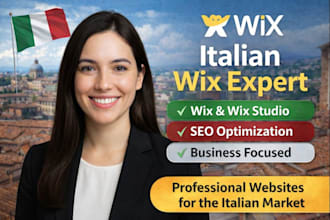 design a wix or wix studio website with SEO for italian businesses