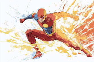 make superhero character for comic or graphic novel