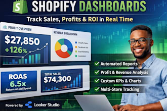 create automated shopify profit and financial analytics dashboard