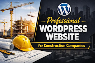 create a professional construction company website
