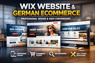 design wix german ecommerce website fix wix  landing page redesign wix studio