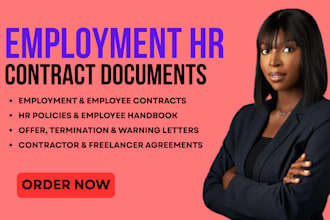 do employment contract and HR documents for  start up and small business