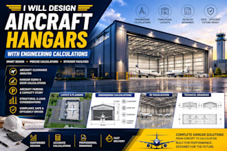 design aircraft hangars with engineering calculations