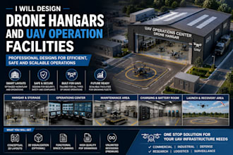 design drone hangars and uav operation facilities