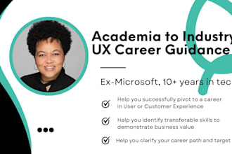 help you transition from academia to the UX industry