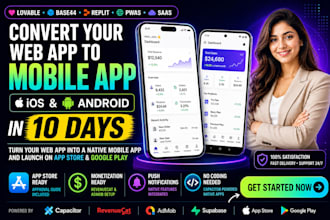 convert lovable base44 replit pwa to ios android app with capacitor claude code