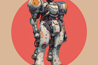 illustrate your mecha, robot and armored characters