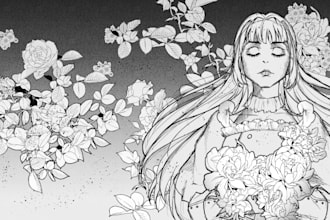 create anime style sketch art for you