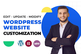 edit wordpress website, make wordpress changes, update or customize wordpress