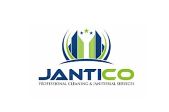 design best quality new janitorial cleaning service logo