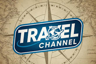 design a creative and professional travel channel logo