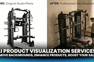 create ai product visualization and brand product images