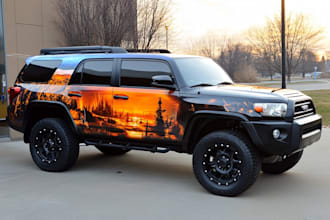 design professional vehicle wrap, car wrap, van wrap design
