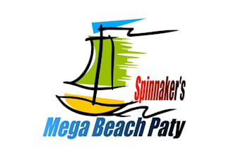 design mega beach party amusements logo