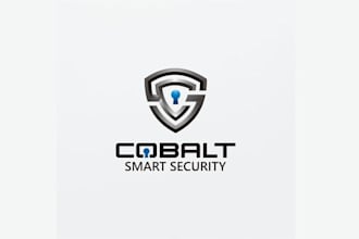 design cobalt smart security complete rebrand logo