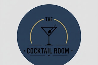 design a stylish and memorable bar logo for your brand