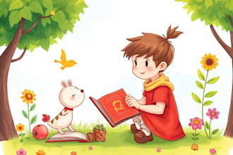 create a cute character for children book
