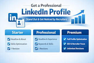 create a professional linkedin profile