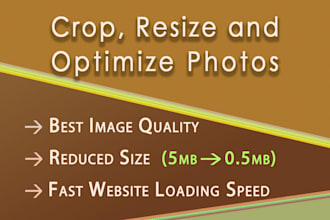 resize and optimize images for website