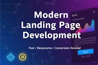 build a fast, responsive landing page