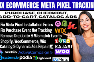 fix meta pixel not tracking woocommerce wix checkout catalog ads purchase event