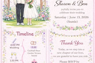 design custom wedding  and event invitations