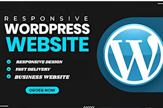 design a professional, responsive wordpress business website