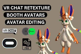 create custom vrchat avatar, furry avatar, vrc avatar, avatar