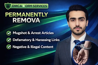 help remove mugshot,negative articles,bad news,unwanted links from google dmca
