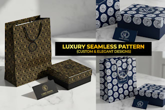 create custom seamless logo pattern designs for your brand