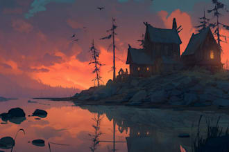 paint an environmental concept art