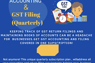 do accounting, bookkeeping, gst, tds, pf and esic filings