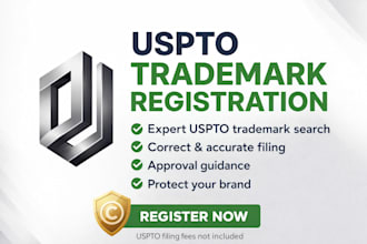 register your trademark with uspto with professional search and filing