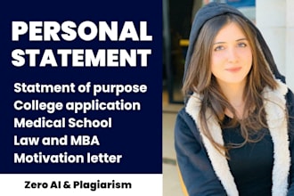 edit personal statement, residency medical school, or fellowship, sop