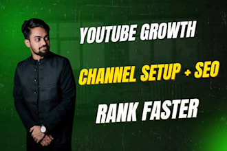 do youtube channel creation, setup and optimization