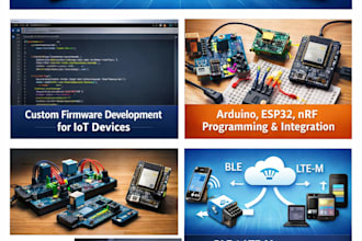 deliver expert embedded firmware and iot solutions arduino esp32 nrf