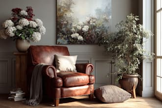 custom digital chair oil painting transform your space