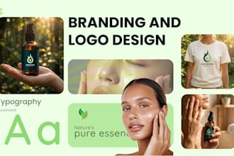 design a stunning logo and brand guideline